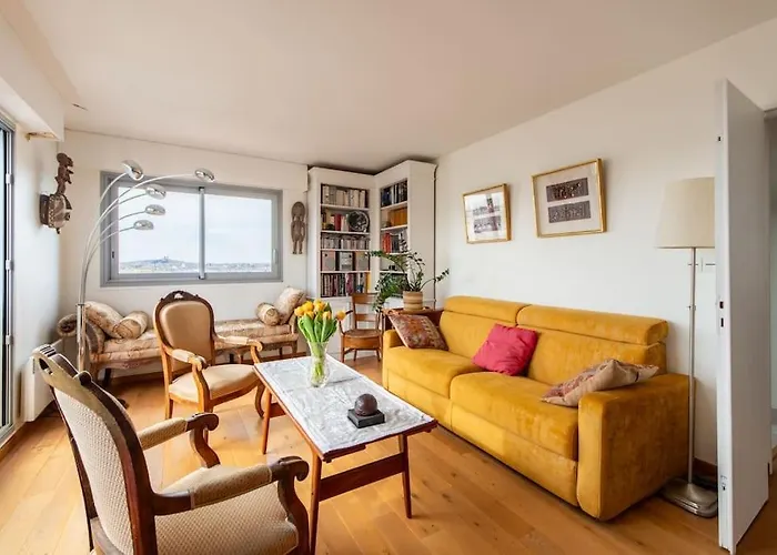 Diderot - Bel Appartement Avec Vue Panoramique Sur Paris